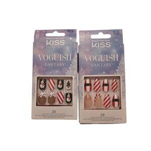 Kiss Vogueish Fantasy Christmas Design Press-On Nails 28 Ct - 2 Packs